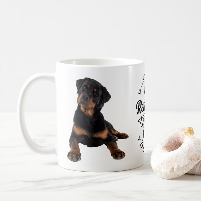 Caneca De Café Resgate de Papai Cachorro Sarcástico Presente de F (Com Donut)