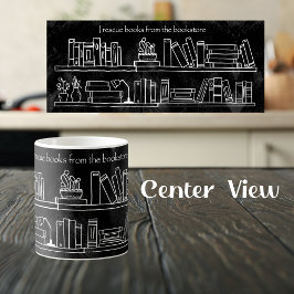 Caneca De Café Resgate livros da livraria"