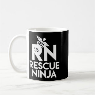 Caneca De Café Resgate Rn Ninja Enfermeira Engraçada Enfermagem R