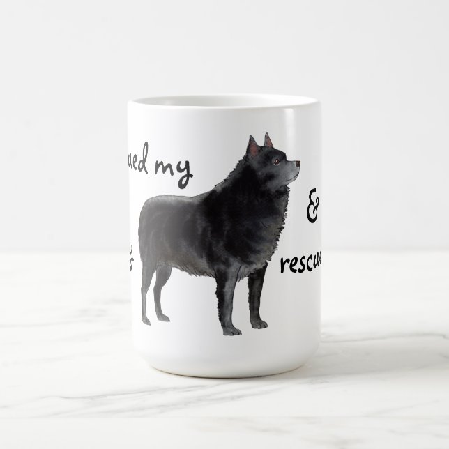 Caneca De Café Resgate Schipperke (Centro)