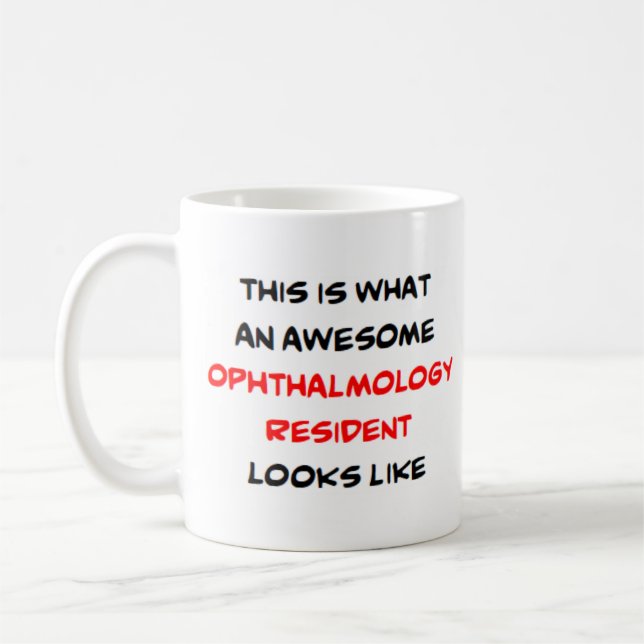 Caneca De Café residente em oftalmologia, incrível (Esquerda)