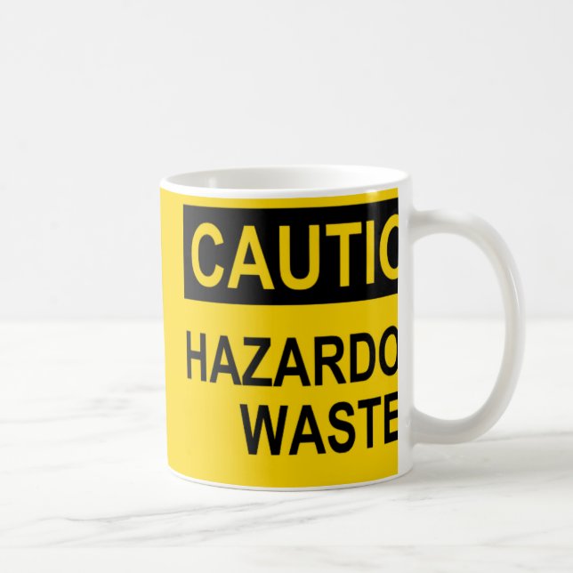 Caneca De Café Resíduos perigosos do cuidado (Direita)