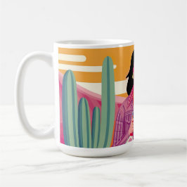 Caneca De Café Resiliência, poder e companheira: um retrato