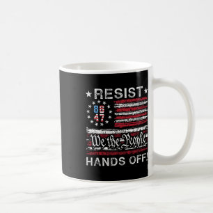Caneca De Café Resista Mãos Fora da Previdência Medicare Medicaid