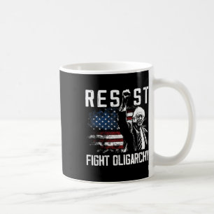 Caneca De Café Resiste Bernie Sanders A Lutar Contra O Projeto De