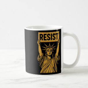 Caneca De Café Resistência À Estátua Da Liberdade Rebelde Protest
