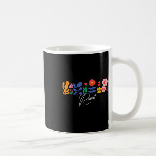 Caneca De Café Resistência a Política Botânica Floral Frágil Anti