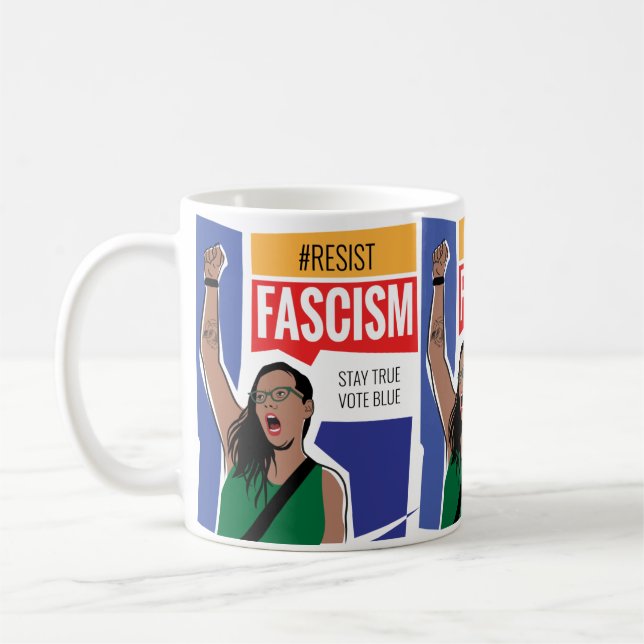Caneca De Café Resistência ao fascismo (Esquerda)