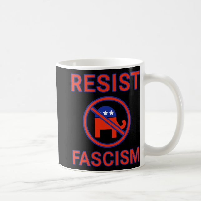 Caneca De Café Resistência ao fascismo (Direita)