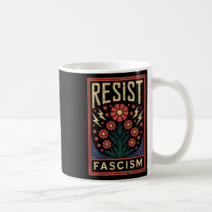 Caneca De Café Resistência ao fascismo Protesto Trump Anti Trump
