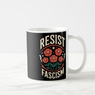 Caneca De Café Resistência ao fascismo Protesto Trump Anti Trump