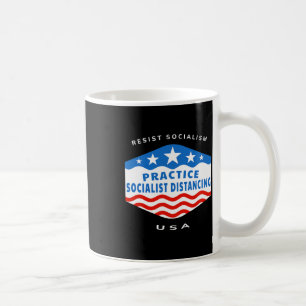 Caneca De Café Resistência ao socialismo - Prática do distanciame