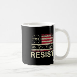 Caneca De Café Resistência Ao Trump Protesto Contra A Bandeira Do