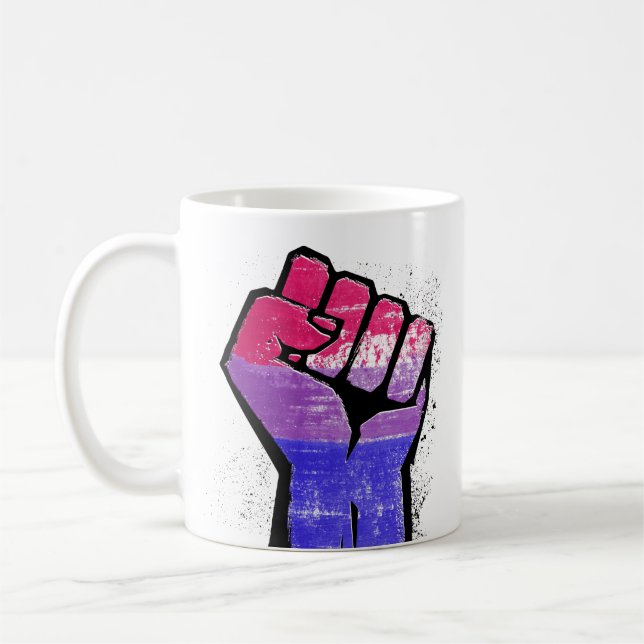 Caneca De Café Resistência Bissexual (Esquerda)