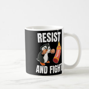 Caneca De Café Resistência E Luta Contra Os Pinguins Tarifários D
