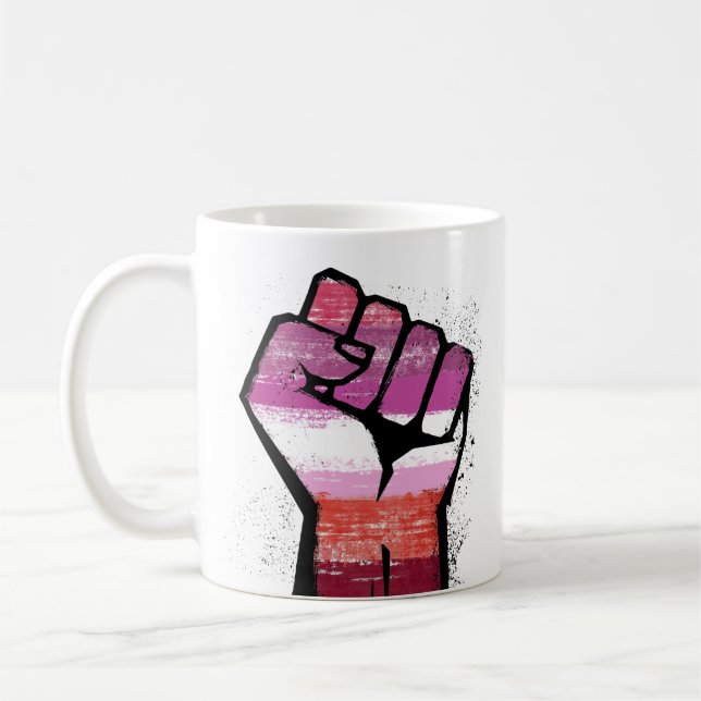 Caneca De Café Resistência Lésbica (Esquerda)