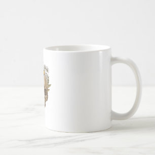 Caneca De Café Resistência Sutil Anti-Trump Caveira Floral Botâni