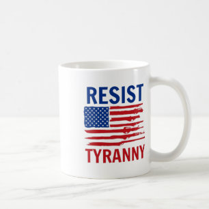 Caneca De Café Resistir à tirania Republicana segundo Emenda Cons