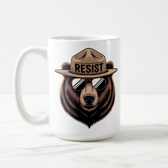 Caneca De Café Resistir ao Corredor do Urso (Esquerda)