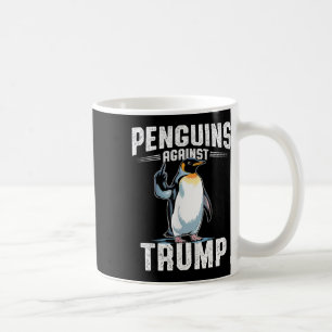 Caneca De Café Resistir Pinguins Contra Trump - Tornar Imposto So