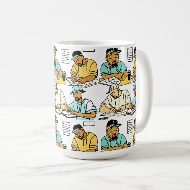 Caneca De Café Resolução Inabalável (Frente Esquerda)