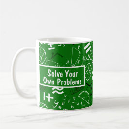Caneca De Café resolva seus próprios problemas matemáticos engraç