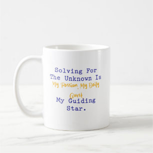 Caneca De Café Resolvendo o Desconhecido Minha Paixão Busca Diári