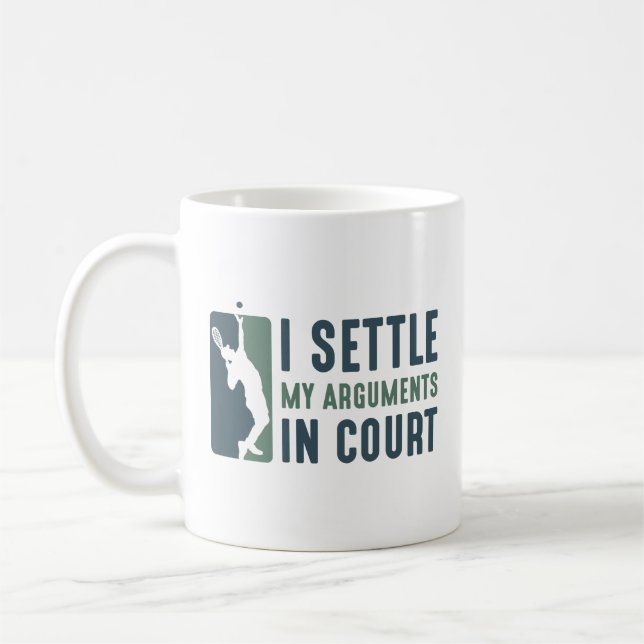 Caneca De Café Resolvo Os Meus Argumentos Em Tribunal (Esquerda)