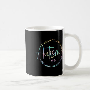 Caneca De Café Respeitar o amor apoiar a consciência do autismo M