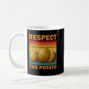 Caneca De Café Respeite A Batata - Batata Engraçada