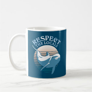 Caneca De Café Respeite a citação local - Consciencialização dos