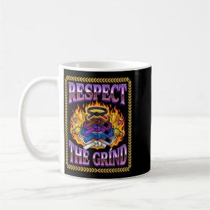 Caneca De Café Respeite a Faixa de Classificação BJJ de MMA do Es