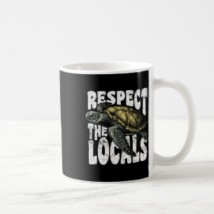 Caneca De Café Respeite as tartarugas marinhas locais, o Dia da T