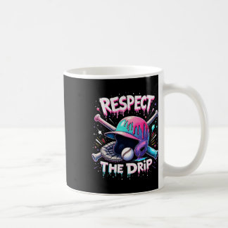 Caneca De Café Respeite As Vibes De Drip Do Sorvete Baseball Squ