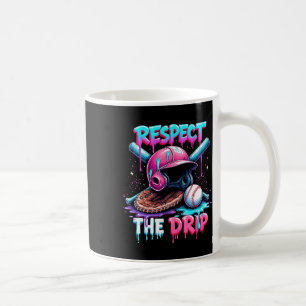 Caneca De Café Respeite As Vibes De Drip Do Sorvete Baseball Squ