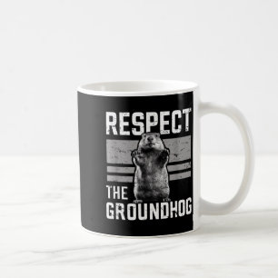 Caneca De Café Respeite O Dia Do Groundhog Ground Hog Dia Marmota