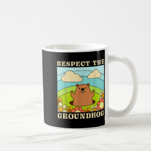 Caneca De Café Respeite O Dia Do Groundhog Homens Mulheres Animal