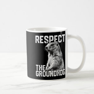Caneca De Café Respeite O Groundhog Engraçado Dia Do Groundhog An