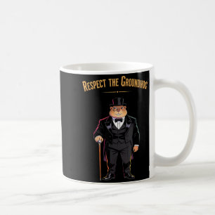 Caneca De Café Respeite O Groundhog Engraçado Woodchuck E Marmota