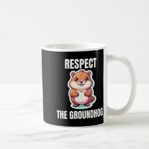 Caneca De Café Respeite O Intérprete De Marmota Engraçado Vintage