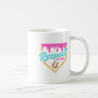 Caneca De Café Respeite O Sorvete Dri Da Placa Inicial Do Basebal