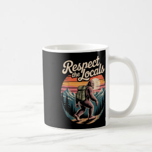 Caneca De Café Respeite os Locais Aventura de Caminhada Bigfoot N