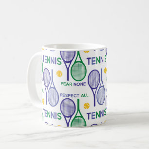 Caneca De Café Respeite todos, não tenha medo - verde / roxo
