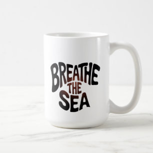 Caneca De Café Respire o mar