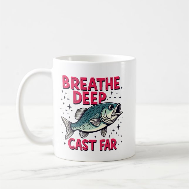 Caneca De Café Respire Profundo, Lance Longe (Esquerda)