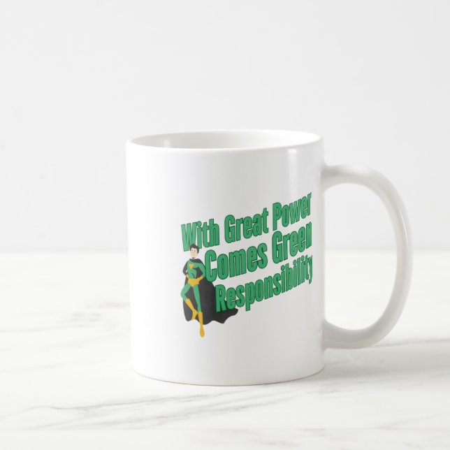 Caneca De Café Responsabilidade Verde (Direita)