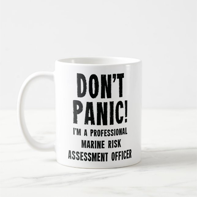Caneca De Café Responsável pela avaliação dos riscos marítimos (Esquerda)