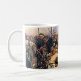 Caneca De Café Resposta do Kozaky/Cossacks ucranianos por Repin