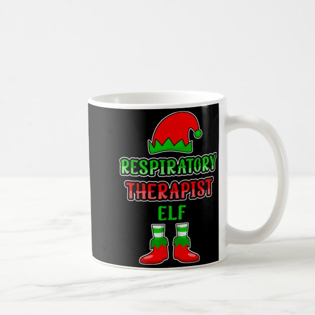 Caneca De Café Resratory Therast Elf Resratory Therapy Christmas  (Direita)