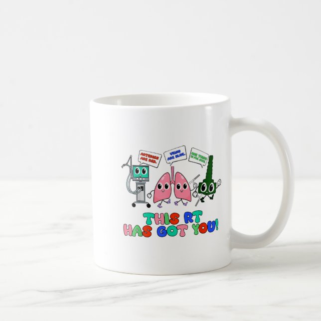 Caneca De Café Resratory Therast Valentine’s Day Design Lung Squa (Direita)